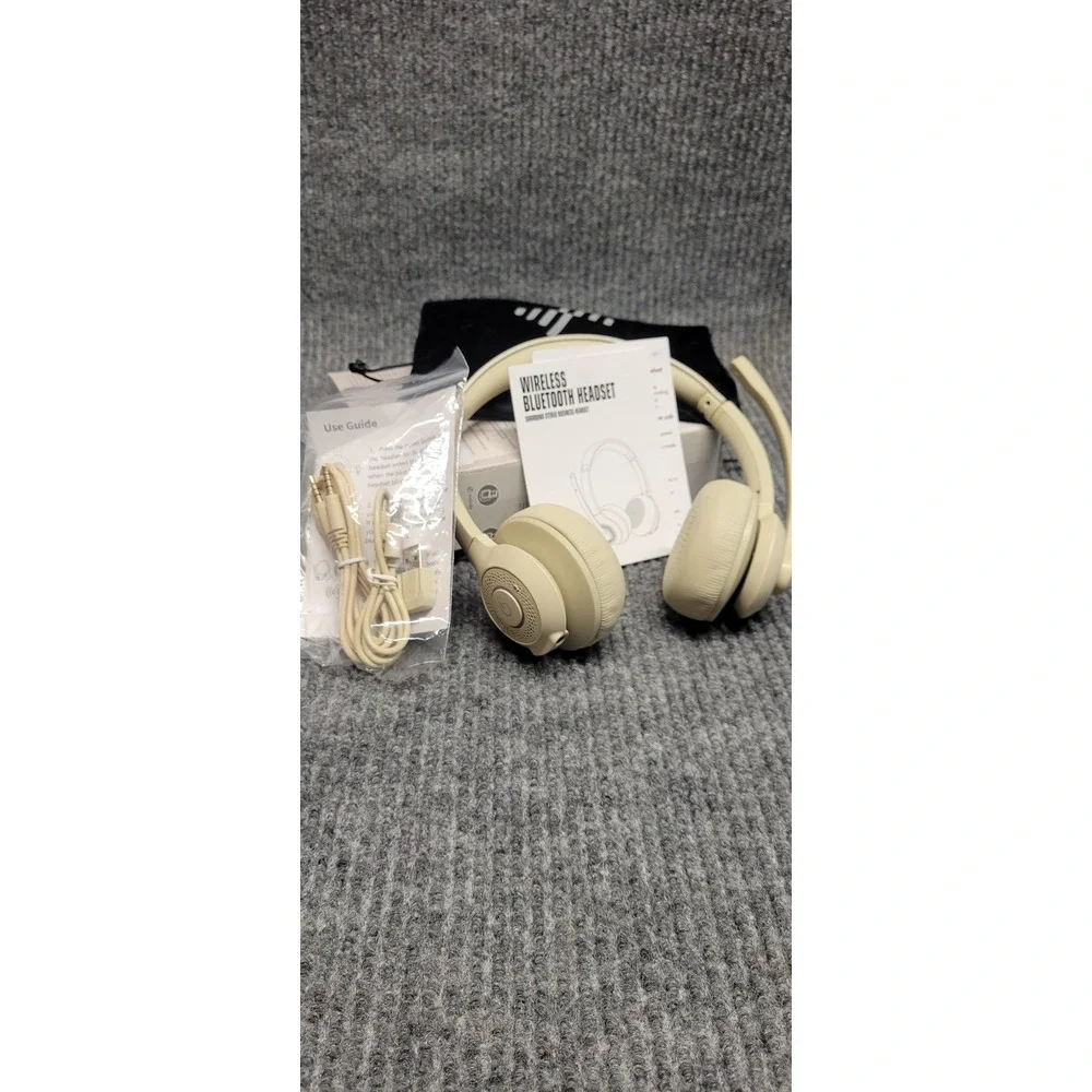 JIAMQISHI EH02U Wireless Bluetooth Headset with AI Noise Cancelling Mic
